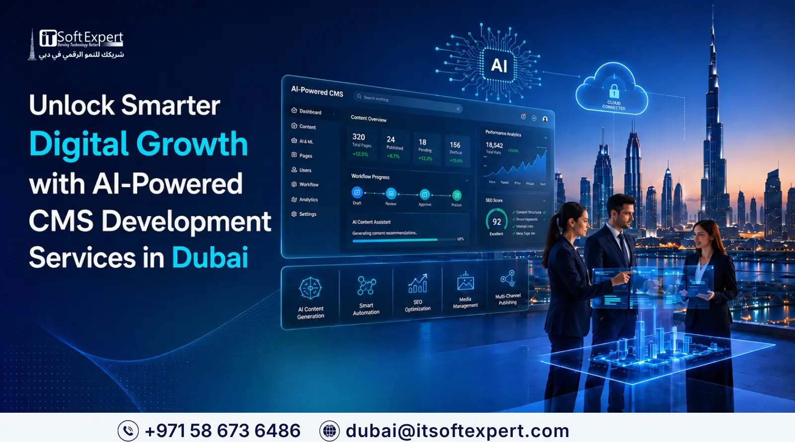 Unlock Smarter Digital Growth with AI-Powered CMS Development Services in Dubai | ItsoftExpert